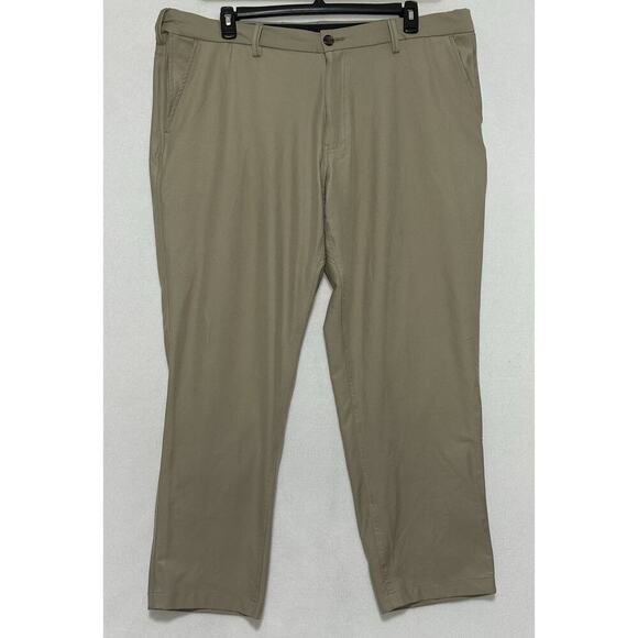 SCOTTeVEST Covert Cargo Chino Pants Mens Size 42x30 Khaki 10-Pocket Flex Travel - Picture 1 of 12
